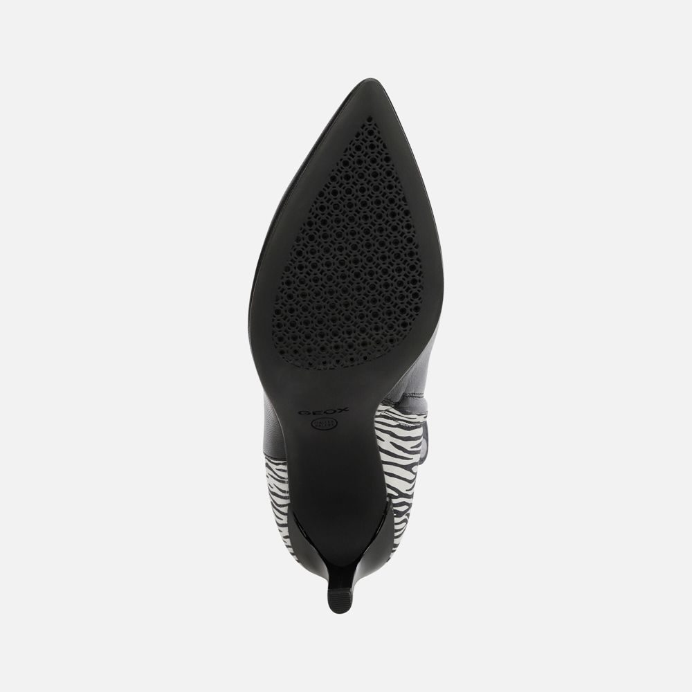 Geox Bayan Ankle Bot Siyah/Beyaz - Faviola - GVX-572198